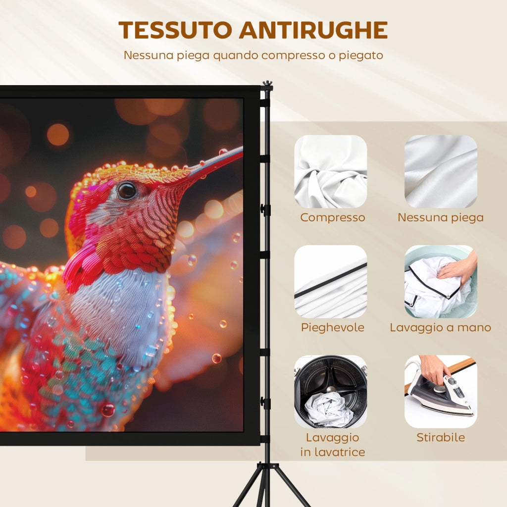 Telo per Proiettore 100' 16:9 HD ¨C Minimal ¨C Bianco