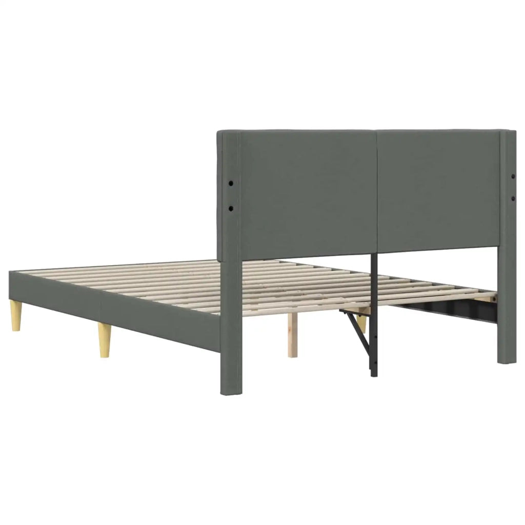 Struttura del letto-Giroletto Grigio Scuro 160 x 200 cm Tessuto 172821