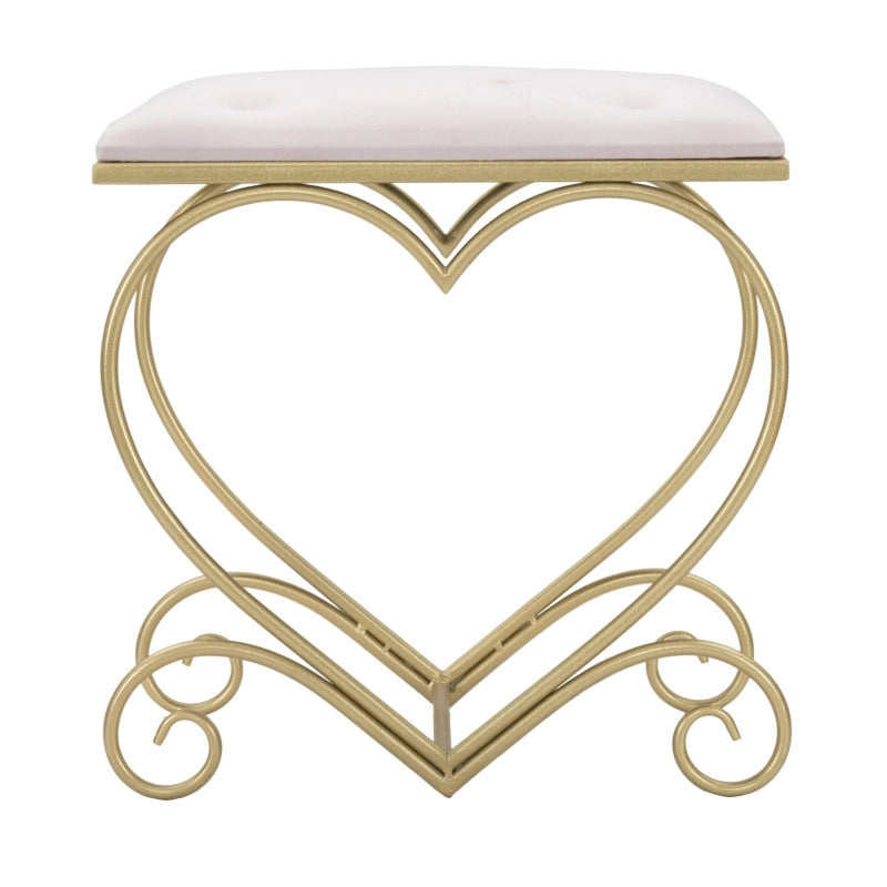 Sgabello Heart Rosa cm 50x37,5x51,5
