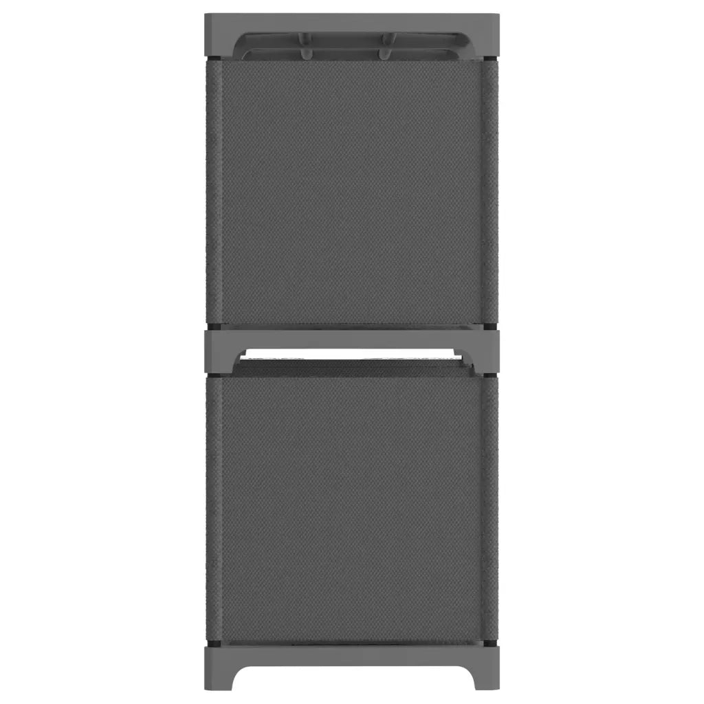 Mensola con 6 Vani a Cubo Grigia 103x30x72,5 cm in Tessuto 322608