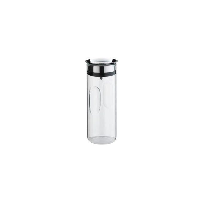 WMF 651046040 Motion Caraffa 0,8 L in Vetro Borosilicato con Chiusura Automatica CloseUp e Filtro per Ghiaccio colore Nero
