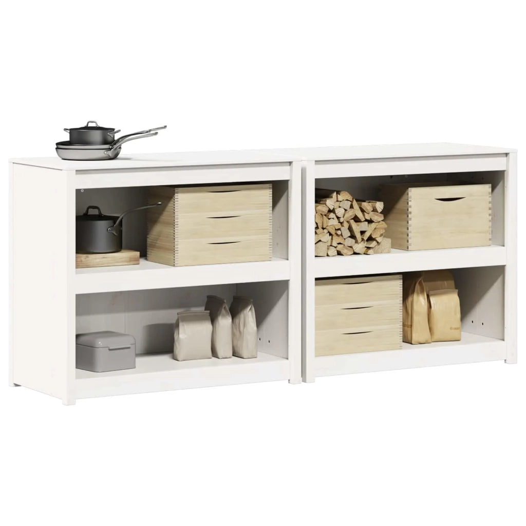 Mobile da cucina da esterno MEPPEL 2 pcs Bianco 3443807