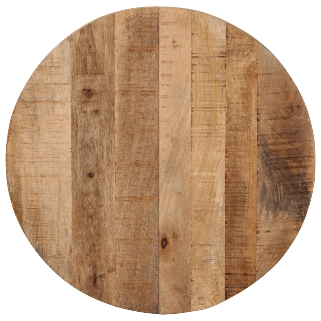 Tavolino da Bistrot ?60x76 cm in Legno di Mango Grezzo