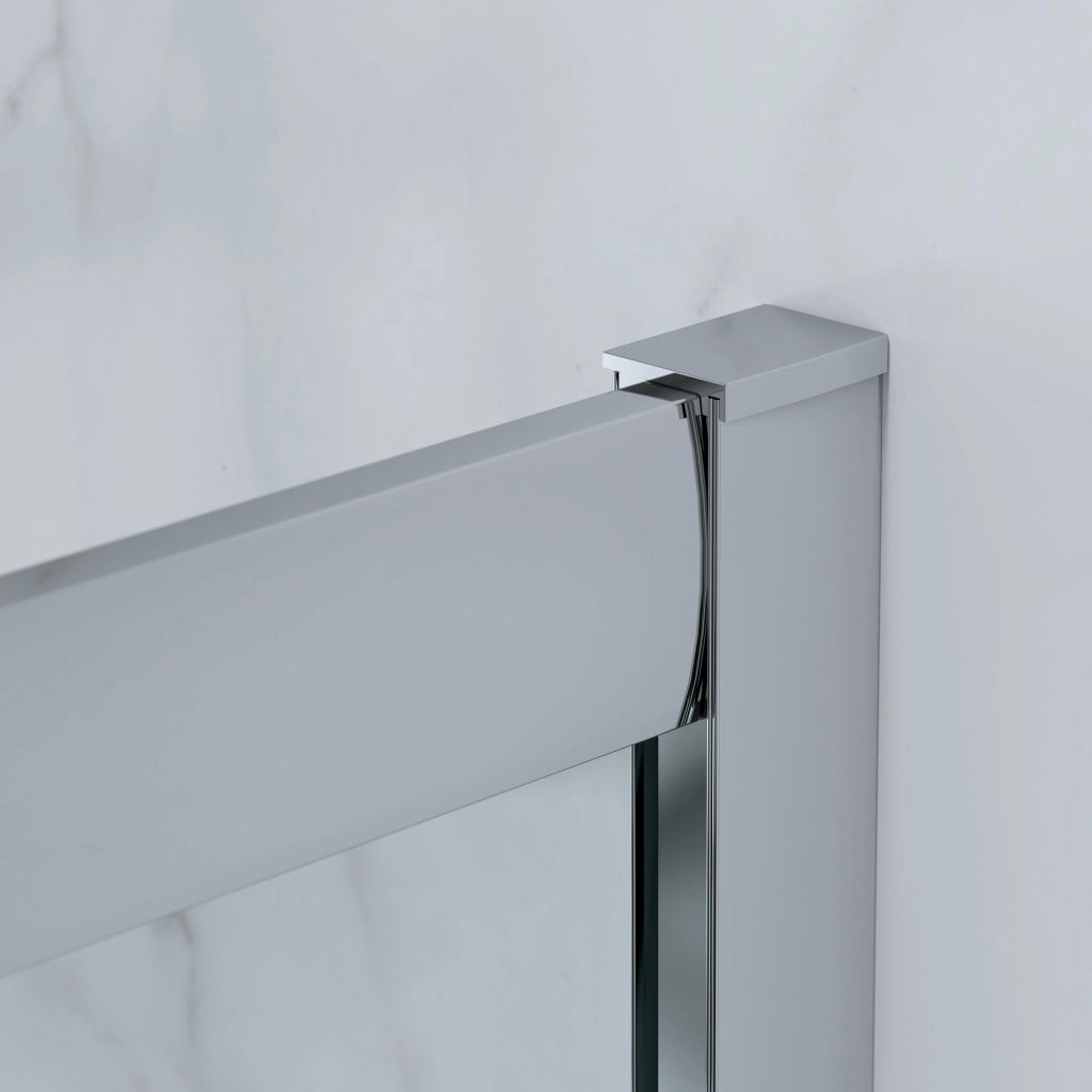 Box Doccia 3 Lati 80x80x80 Cm H185 cm vetro 6 mm Trasparente Apertura Scorrevole| Kiro