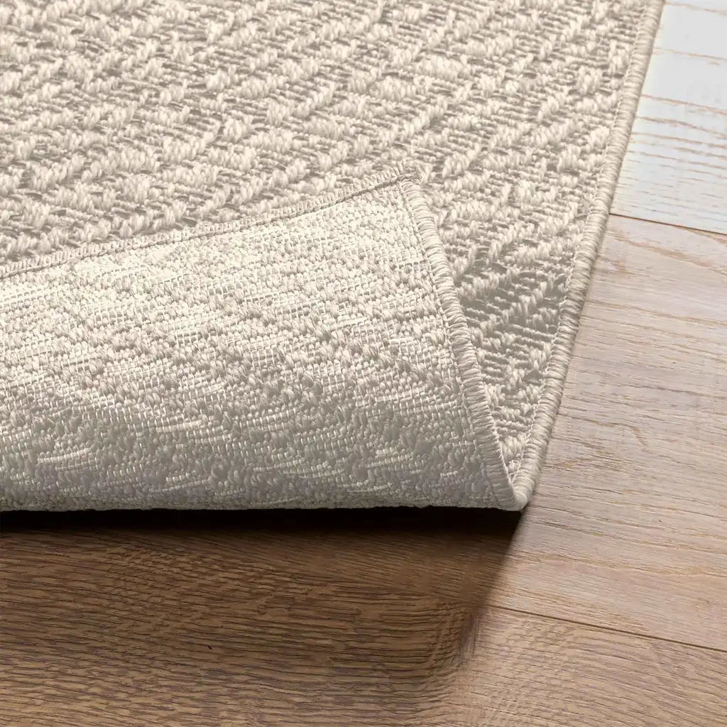 Tappeto ZIZUR Crema 200x290 cm Aspetto Iuta Interni ed Esterni 4010381