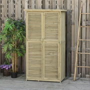 ARMADIO DA GIARDINO 87 x 46,5 x 160 cm Legno Grigio con tetto asfalto