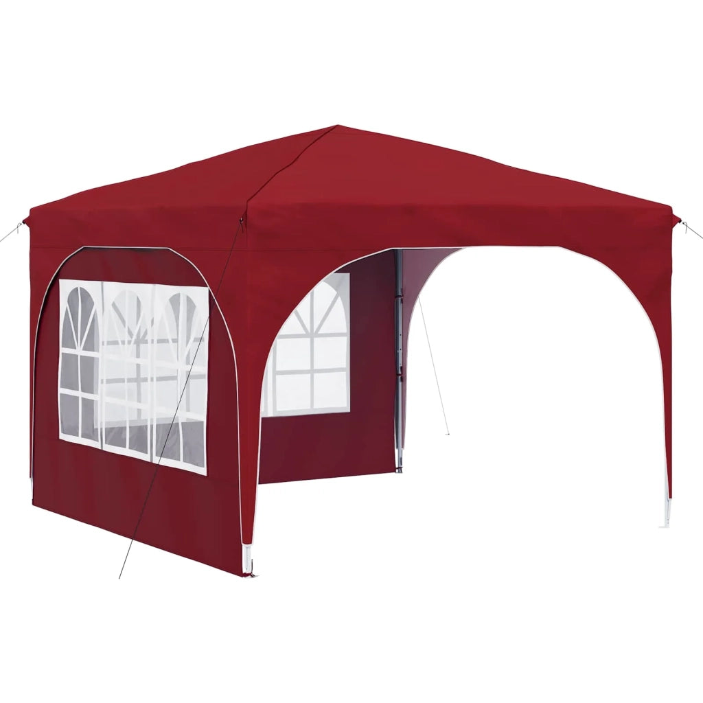 Tenda per feste a pop-up-Gazebo 290 x 290 x 245 cm Borgogna 922938