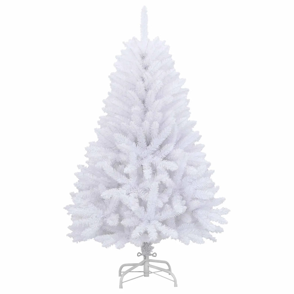 Albero di Natale Artificiale-Albero Natalizio con Rami Pieghevoli Bianco 120 cm 966612
