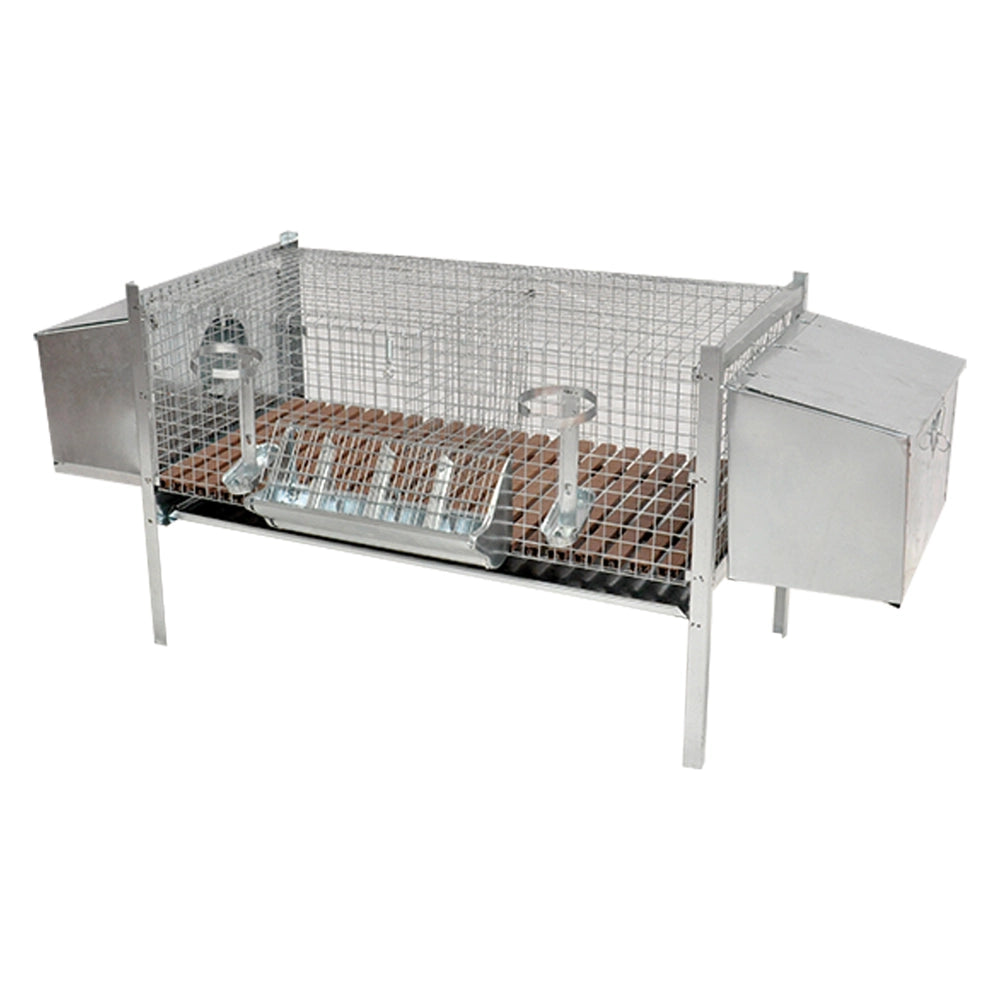 GABBIA CONIGLI DUE FATTRICI cm 100 x 50 xH 70  - MG GABBIE