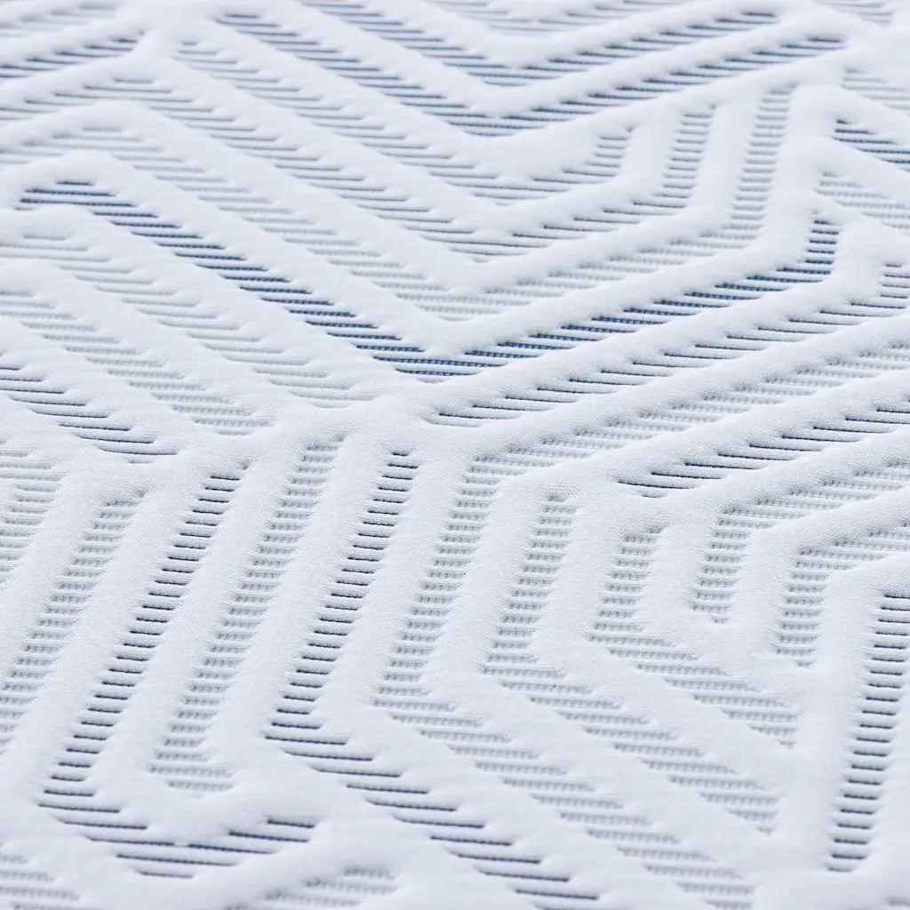 Topper per materasso Bianco 140 x 200 cm Tessuto Jacquard CFW1066350