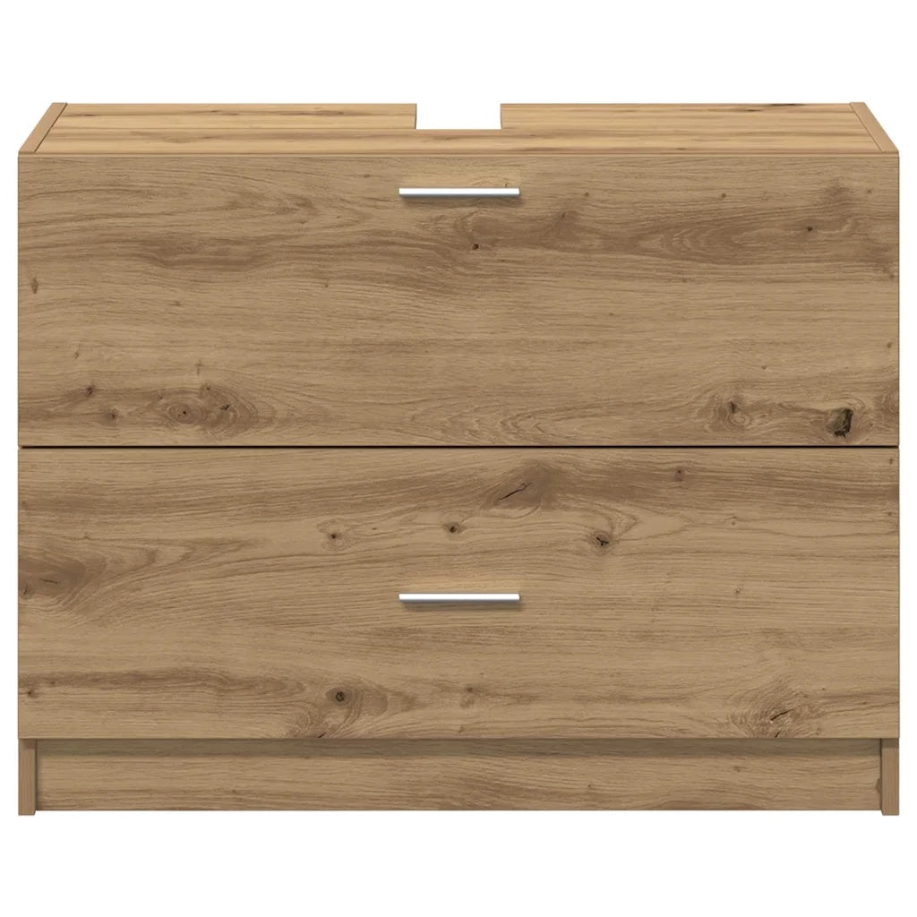 Mobile da Bagno | Armadio da bagno con cassetto Rovere artigianale 78 x 37 x 59 cm