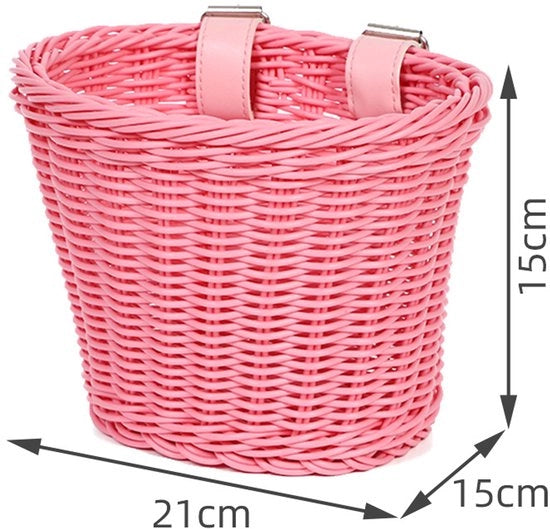 Mini portabici rosso da 21*15*15 cm, per montaggio anteriore, realizzato in materiale PE, regolabile, adatto per bambini.