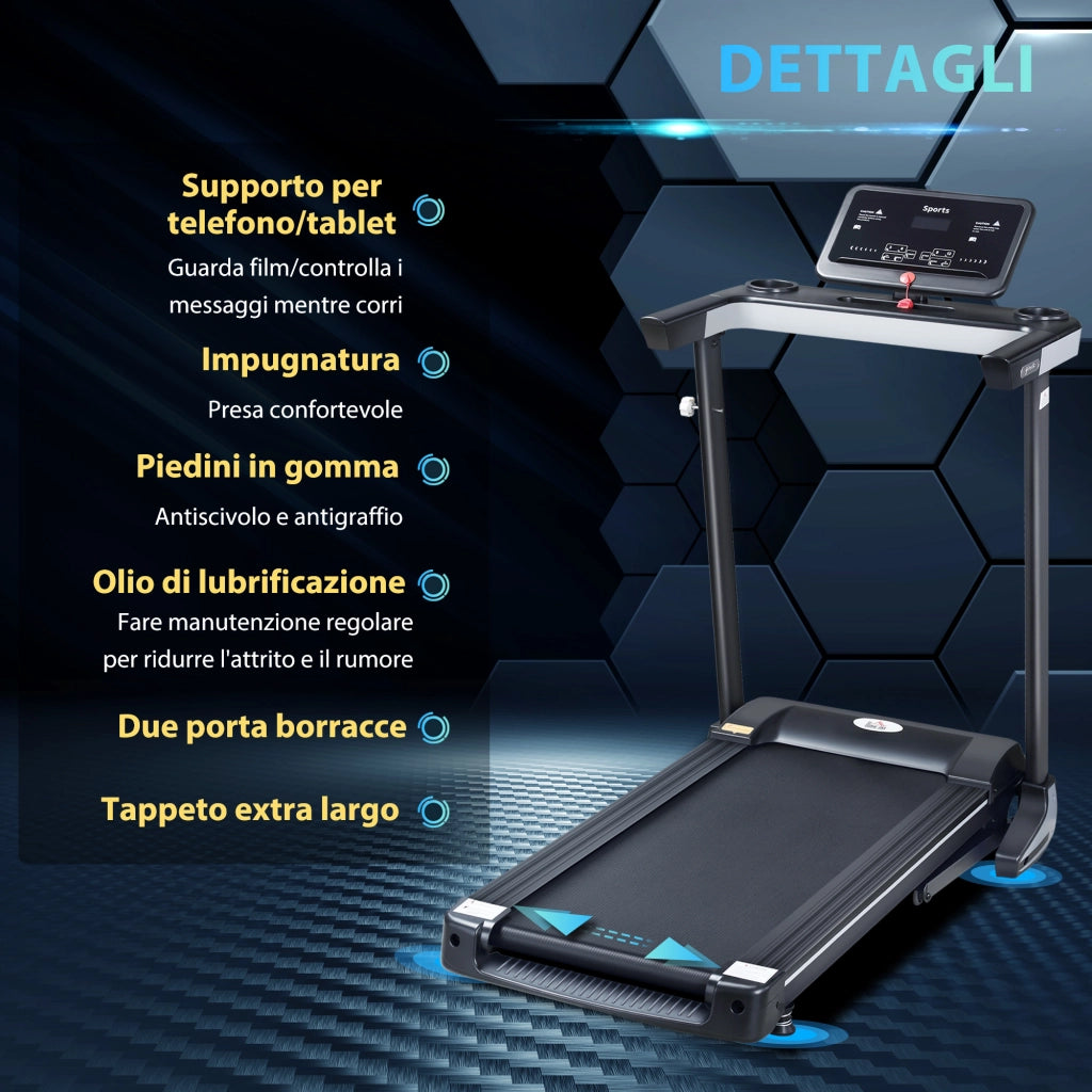 Tapis Roulant Elettrico Pieghevole ¨C Zephmum ¨C Nero