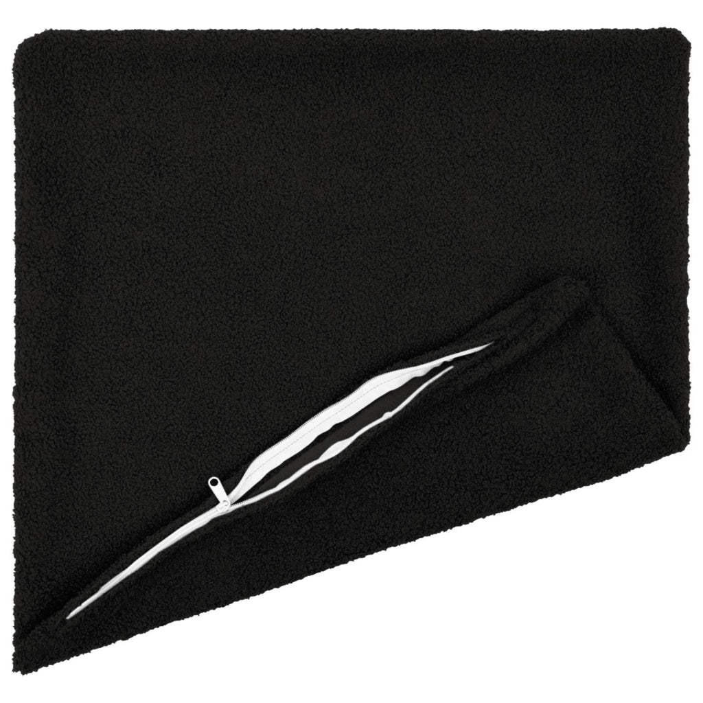 Federa 2 pcs HEERLEN Nero 40 x 40 cm Bouclé 908491