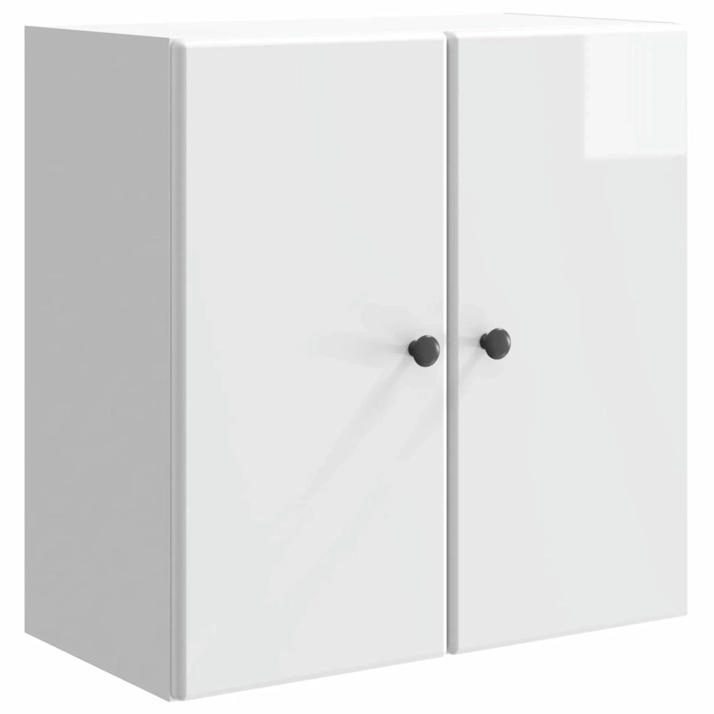 Mobiletto a muro Bianco Lucido 59 x 31 x 60 cm 899089
