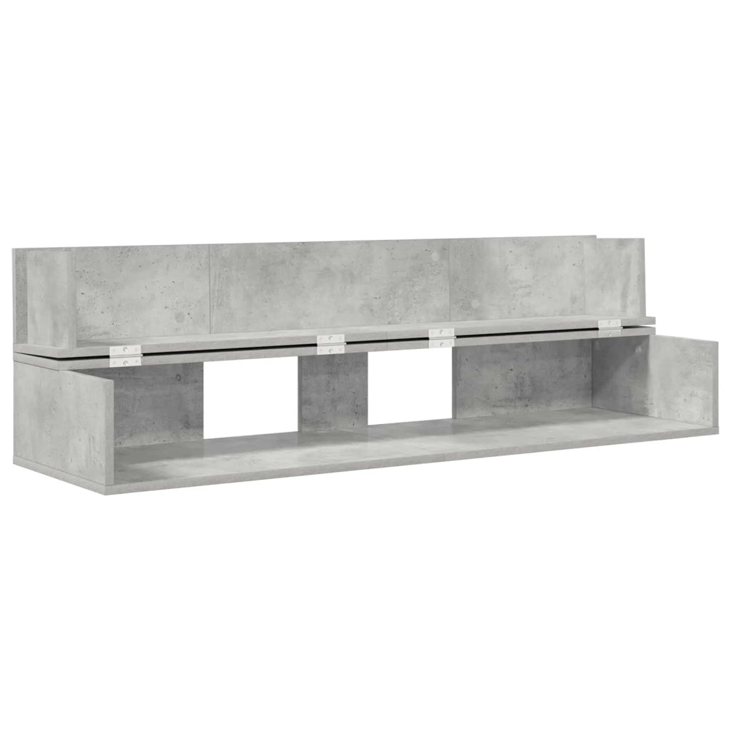 Scrivania studio Grigio Cemento 130 x 40 x 19,5 cm 8006679