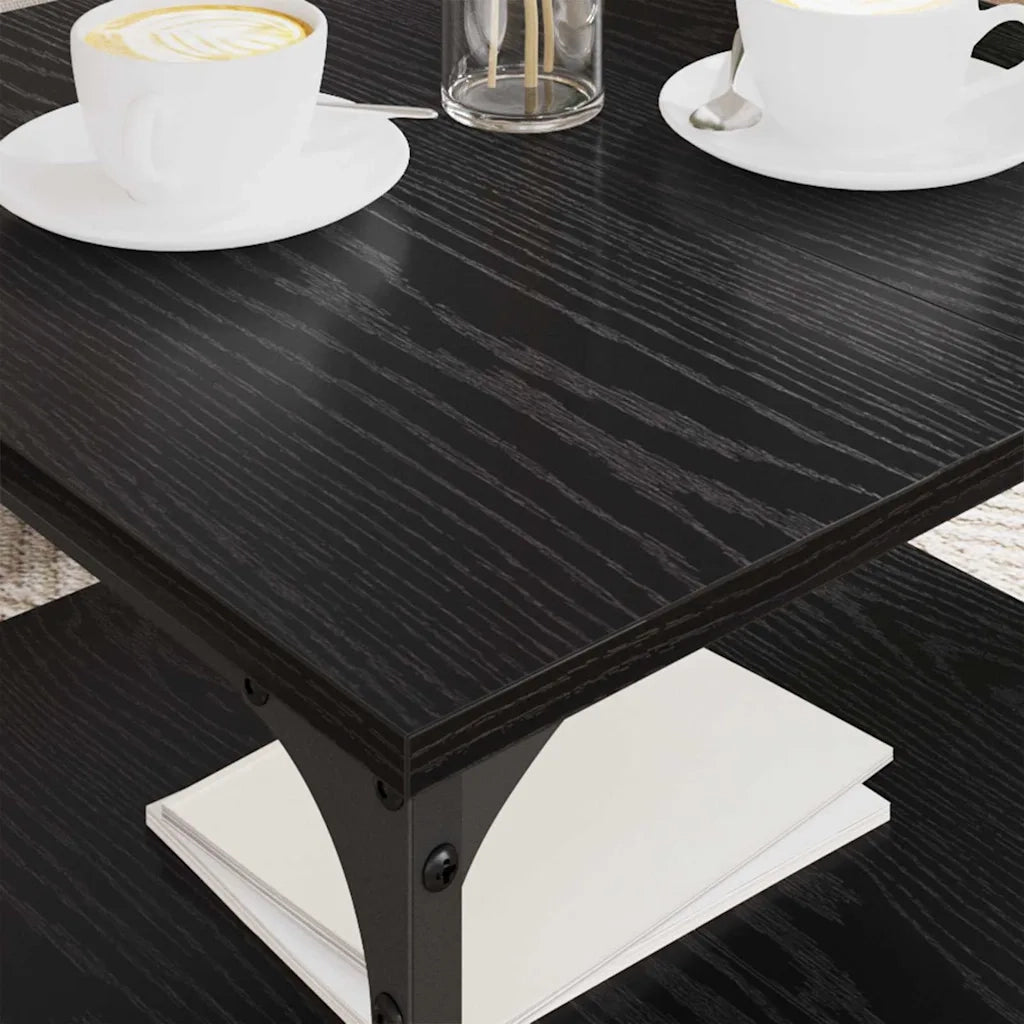 Tavolino da salotto | Tavolino da caff¨¨ | Tavolino da Soggiorno Rovere Nero 55 x 55 x 40 cm