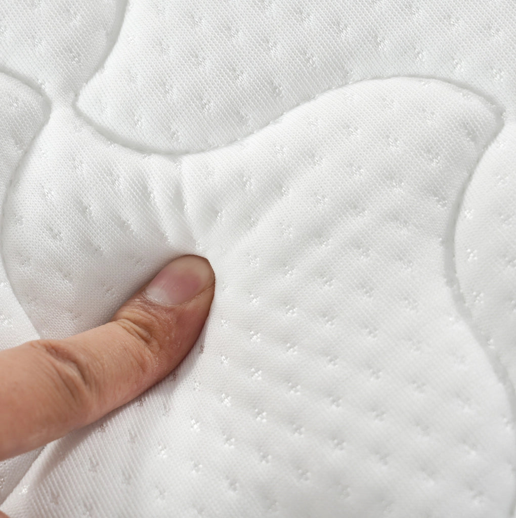 Materasso a molle 90x200 cm; altezza 12 cm; bianco