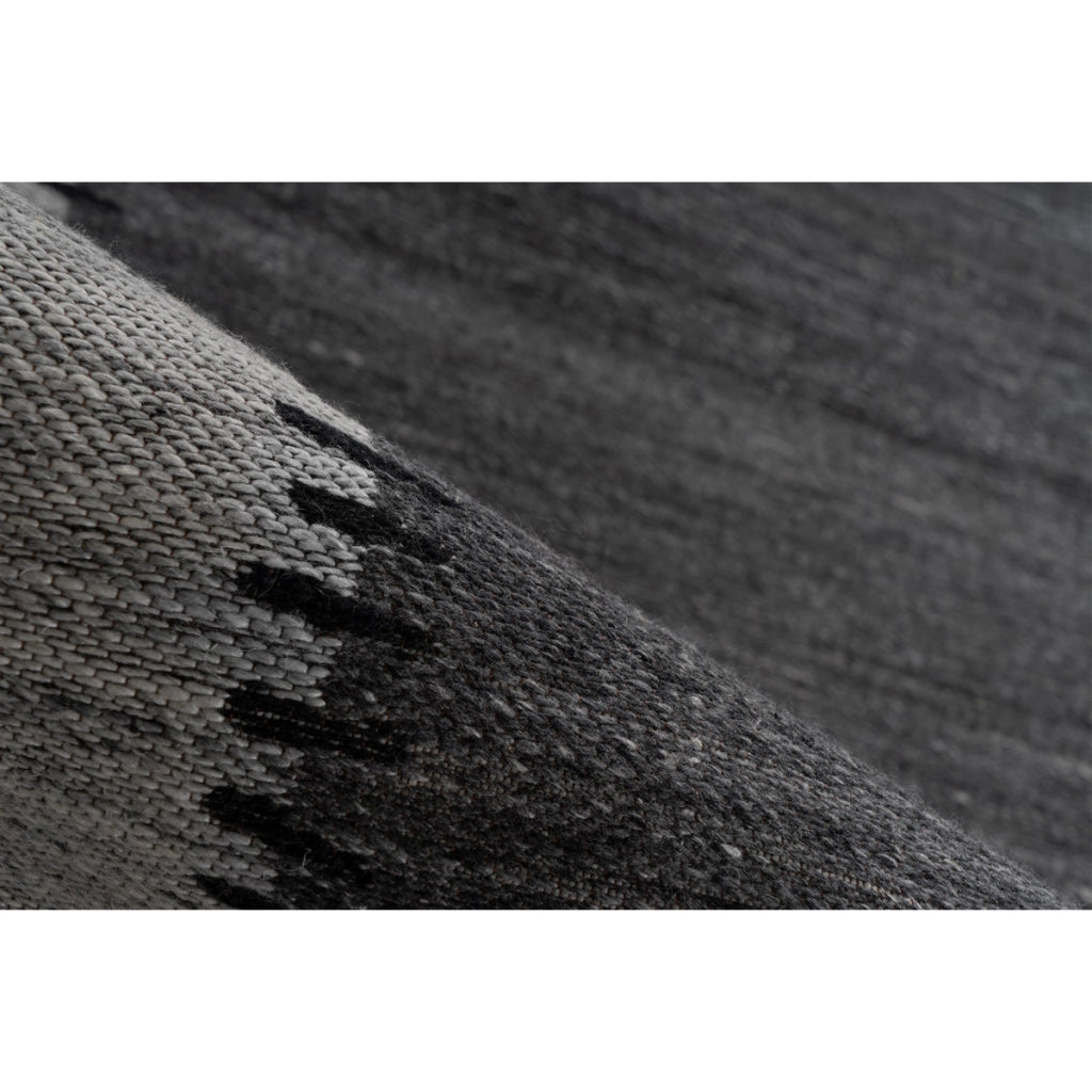 Tappeto Jacquard Phoenix 300 in Lana e Cotone Antracite