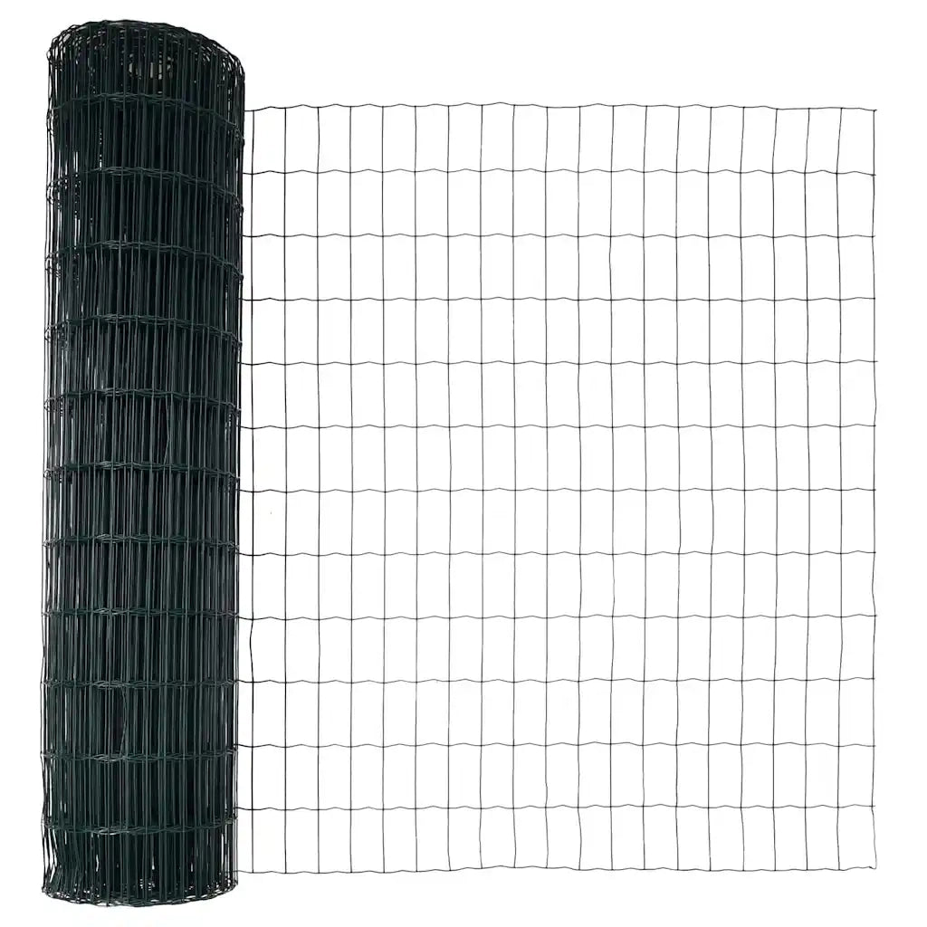 Recinzione con Posto Verde 1 x 25 m Acciaio e PVC