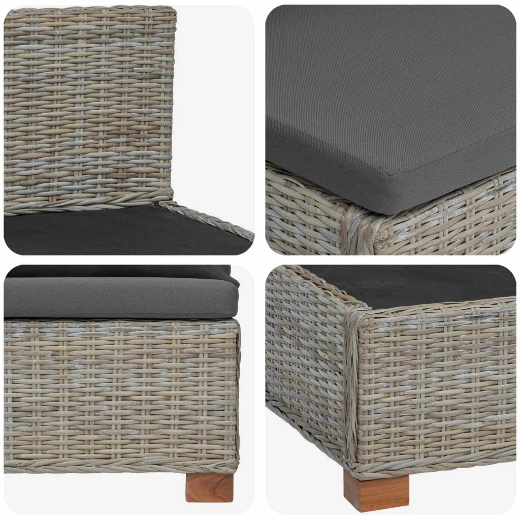 2 pz Set Lounge in Rattan con Cuscini GENDT Rattan naturale 42034410
