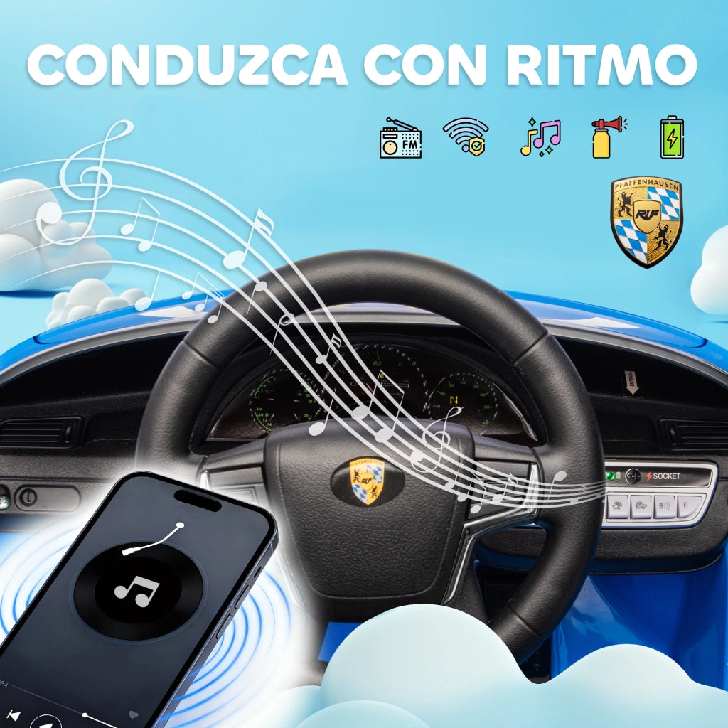 Coche Elettrico Bambini con Telecomando ¨C zephmum ¨C Blu