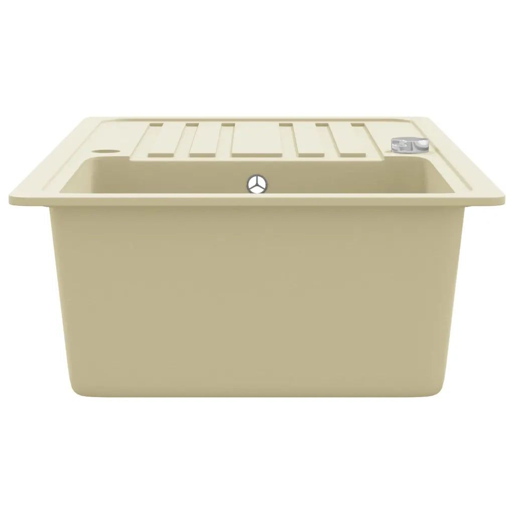 Lavello da Cucina in Granito Vasca Singola Beige 144849