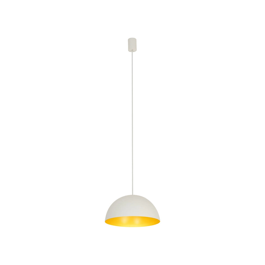 Lampada a sospensione bianco oro Nowodvorski Hemisphere 33cm
