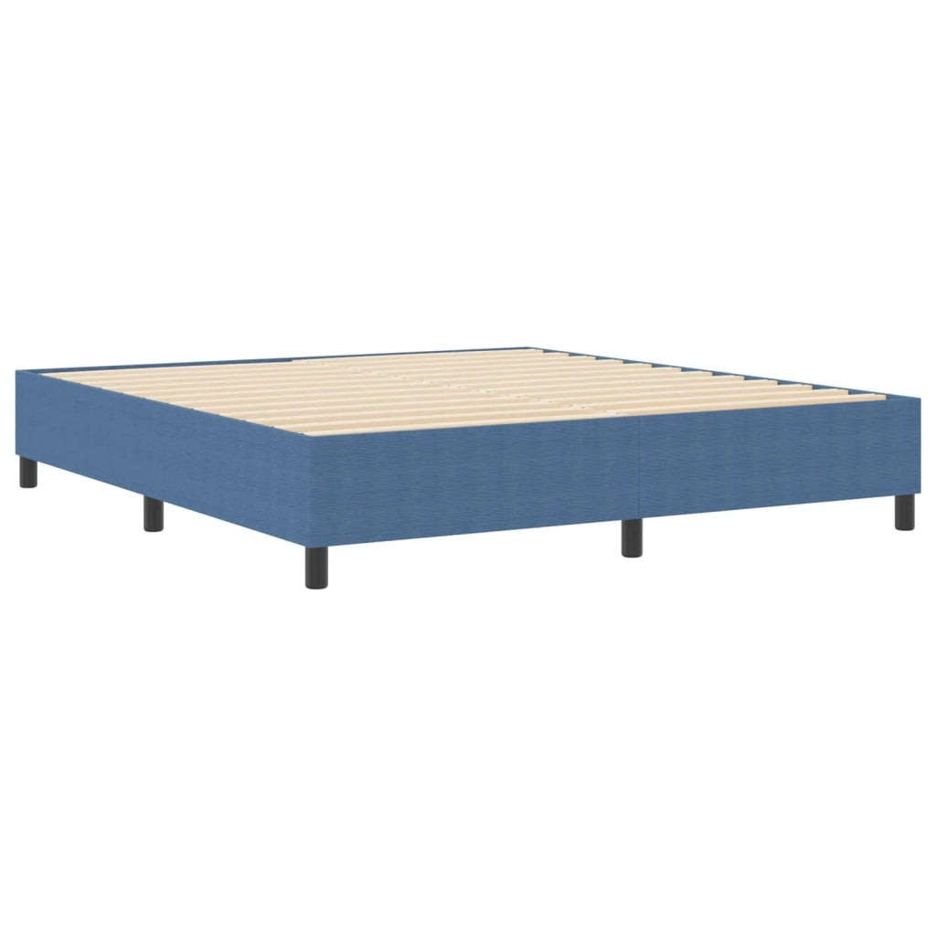 Struttura letto piattaforma-Giroletto-Rete del Letto Blu 180 x 200 cm Tessuto in Cords