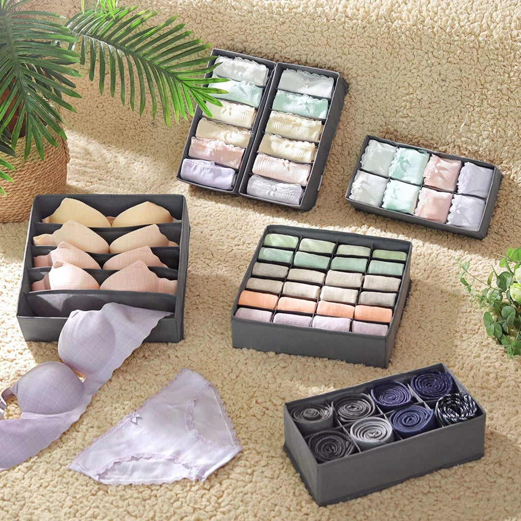 Valora ORGANIZER PER INTIMO Armadio in tessuto grigio x4