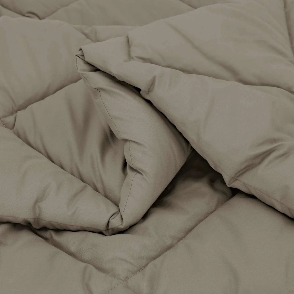 Piumone | Duvet Completo Annuale Grigio chiaro 155 x 220 cm Microfibra