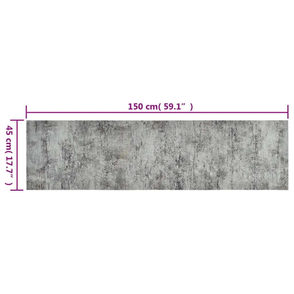 Tappeto del soggiorno | Tappeto da Cucina Lavabile Beton 45x150 cm Velluto