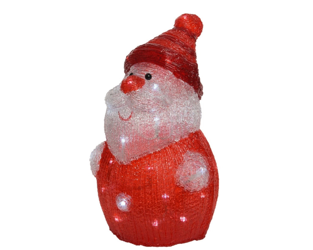 Babbo Natale in acrilico Con led 23x24x h37cm
