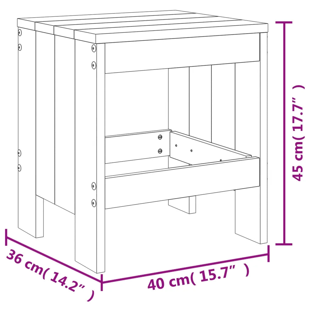 Set da Pranzo per Giardino 17 pz in Legno Massello di Douglas 3157732
