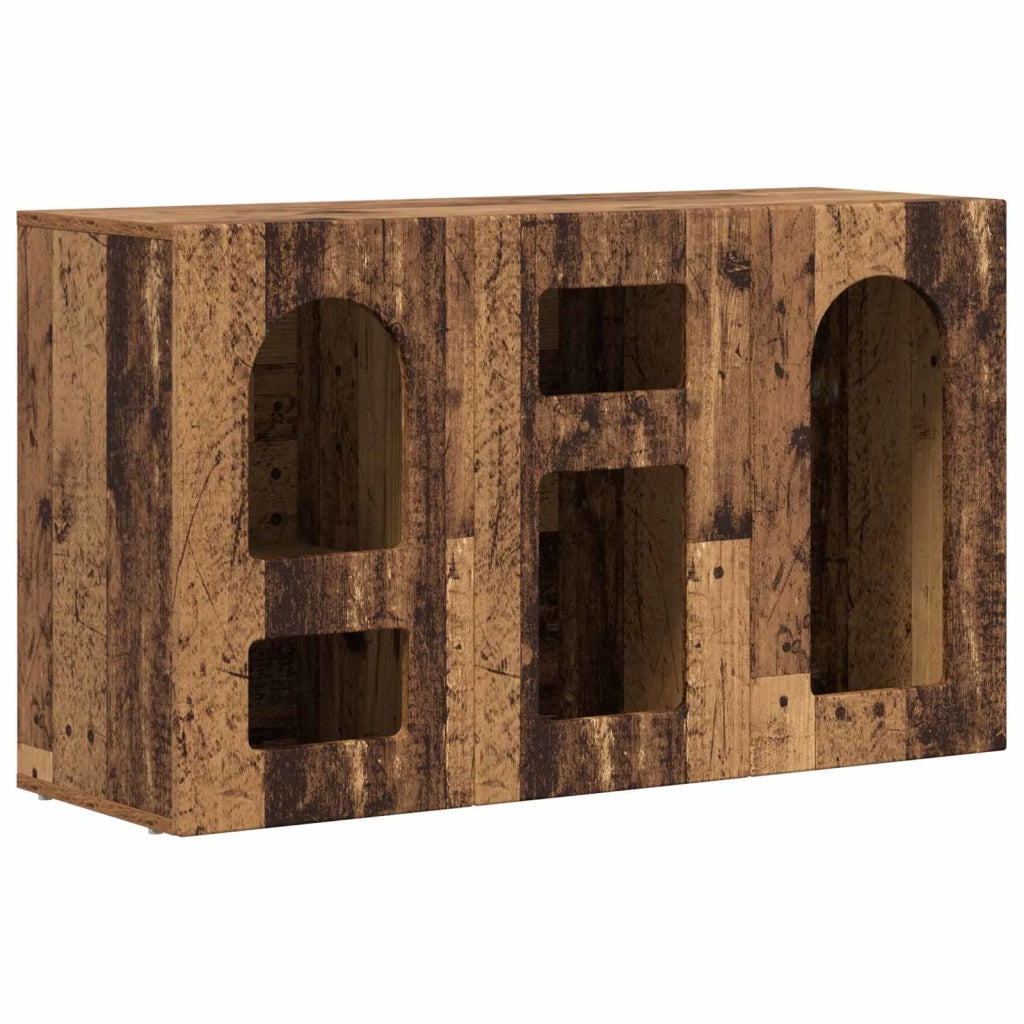 Credenza | Madia | Buffet da pranzo | Armadio da pranzo Legno vecchio 100 x 35 x 59 cm Legno multistrato