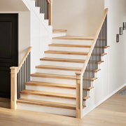 Gradini 4 pz 120x30x2 cm in Rovere Massello Non Trattato 3282904