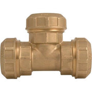 TEE A COMPRESSIONE PN25 730 ITAP - OTTONE MM 20X20X20- 6 pezzi