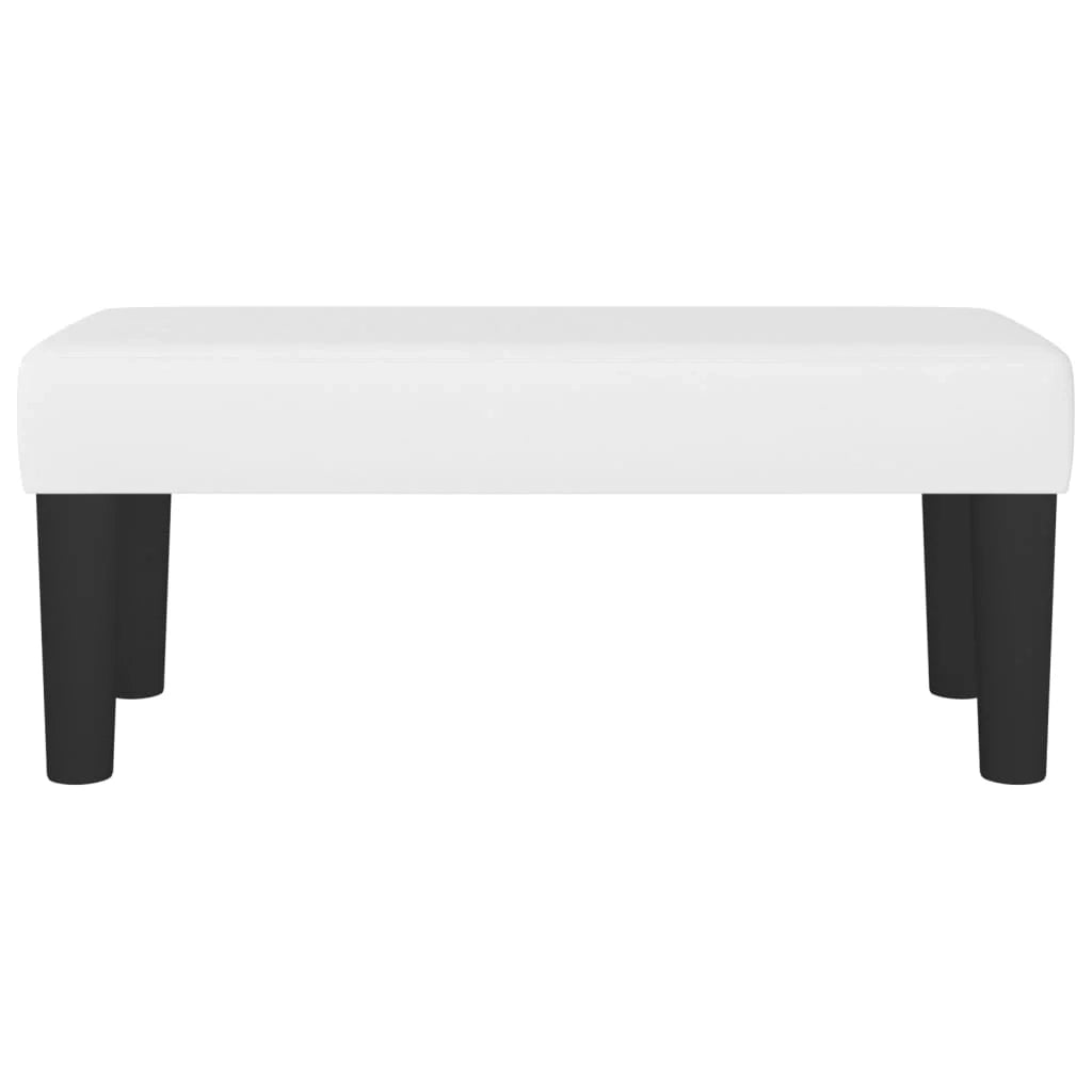 Panca 70 x 30 x 30 cm in similpelle bianca 02_0010676