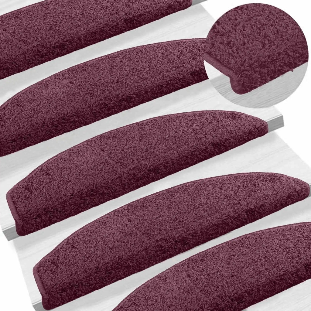 Tappetini per scale autoadesivi 15 pcs Viola scuro 42038663