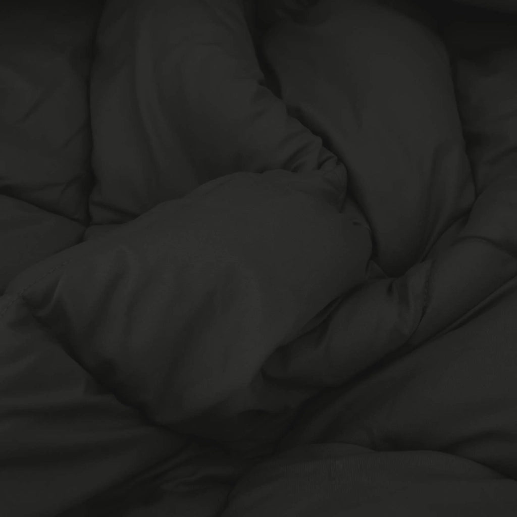 Piumone | Duvet Estivo Nero 200 x 140 cm Microfibra