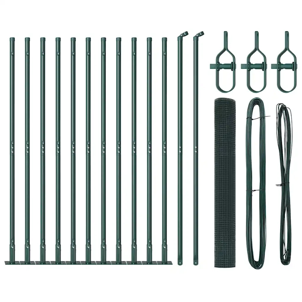 Palo della recinzione Verde 25 x 0,8 m (rete 19 x 19 mm)
