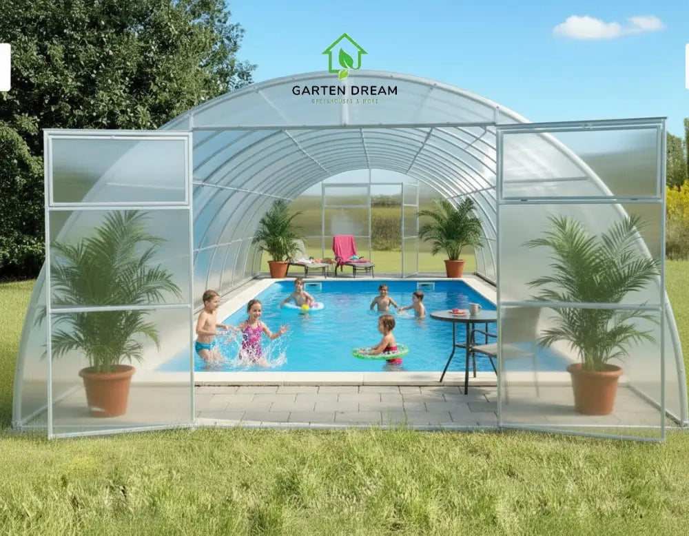 Copertura per Piscina Garten Dream SIGMA 4x8 m con Policarbonato 4 mm