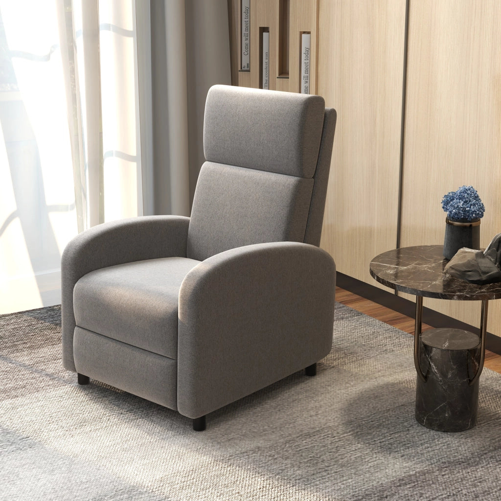Poltrona reclinabile relax ¨C Minimal ¨C Grigio 64x86x102 cm