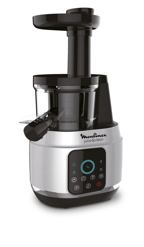 Moulinex ZU420E10 Juice and Clean Estrattore di succo a freddo 150 W 2 velocita' Touch Screen 0.8 L colore Alluminio Nero