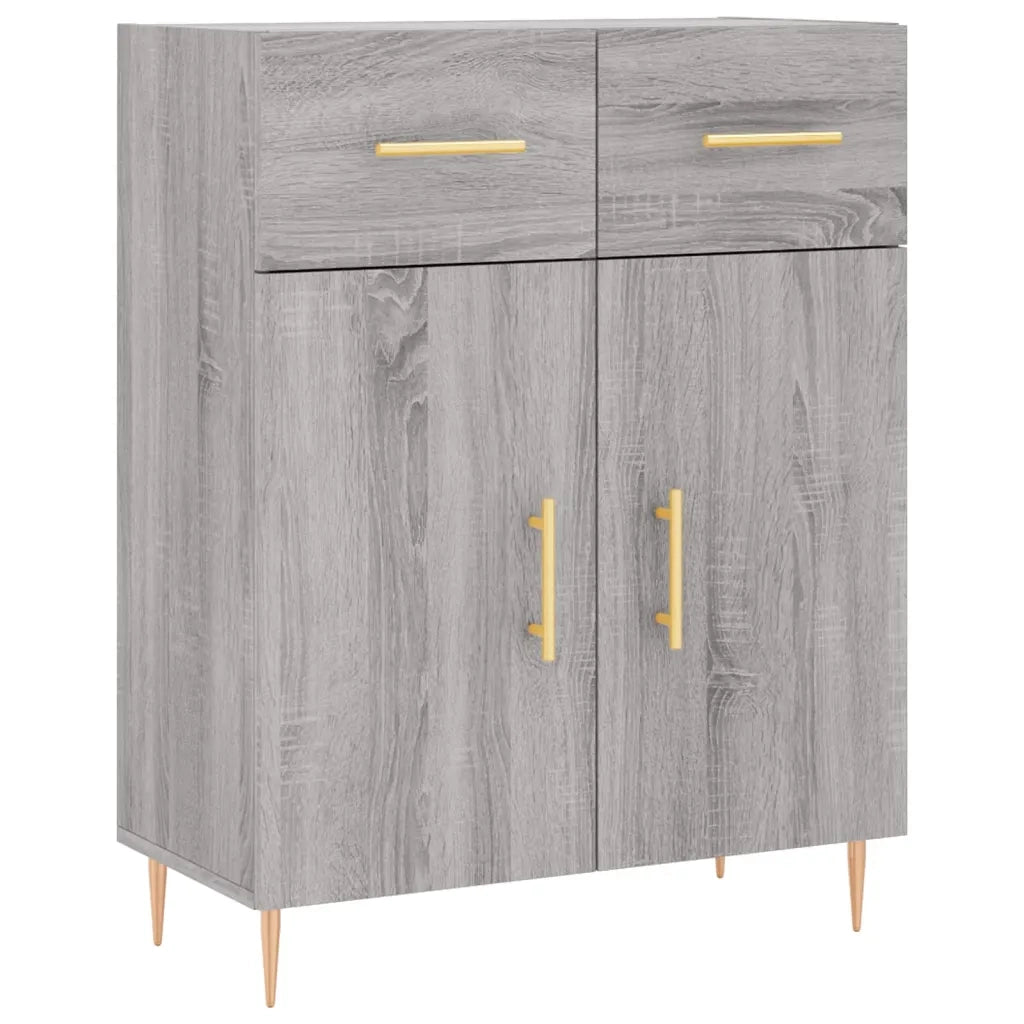 Credenza | Madia | Buffet da pranzo | Armadio da pranzo Grigio Sonoma 69,5x34x180 cm in Legno Multistrato