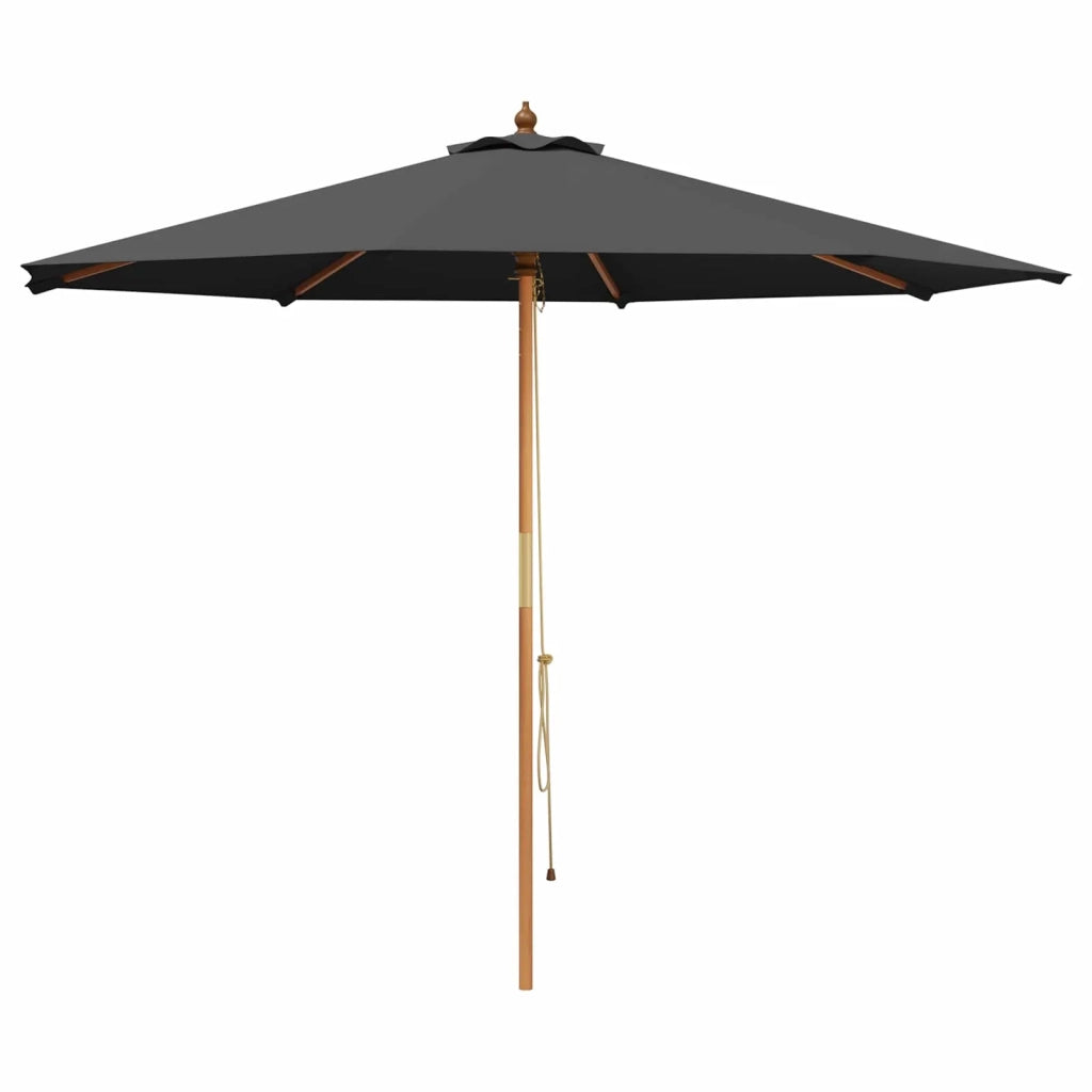 Ombrello da giardino Ø 300 x 248 cm Legno di Eucalipto Massello 42041410