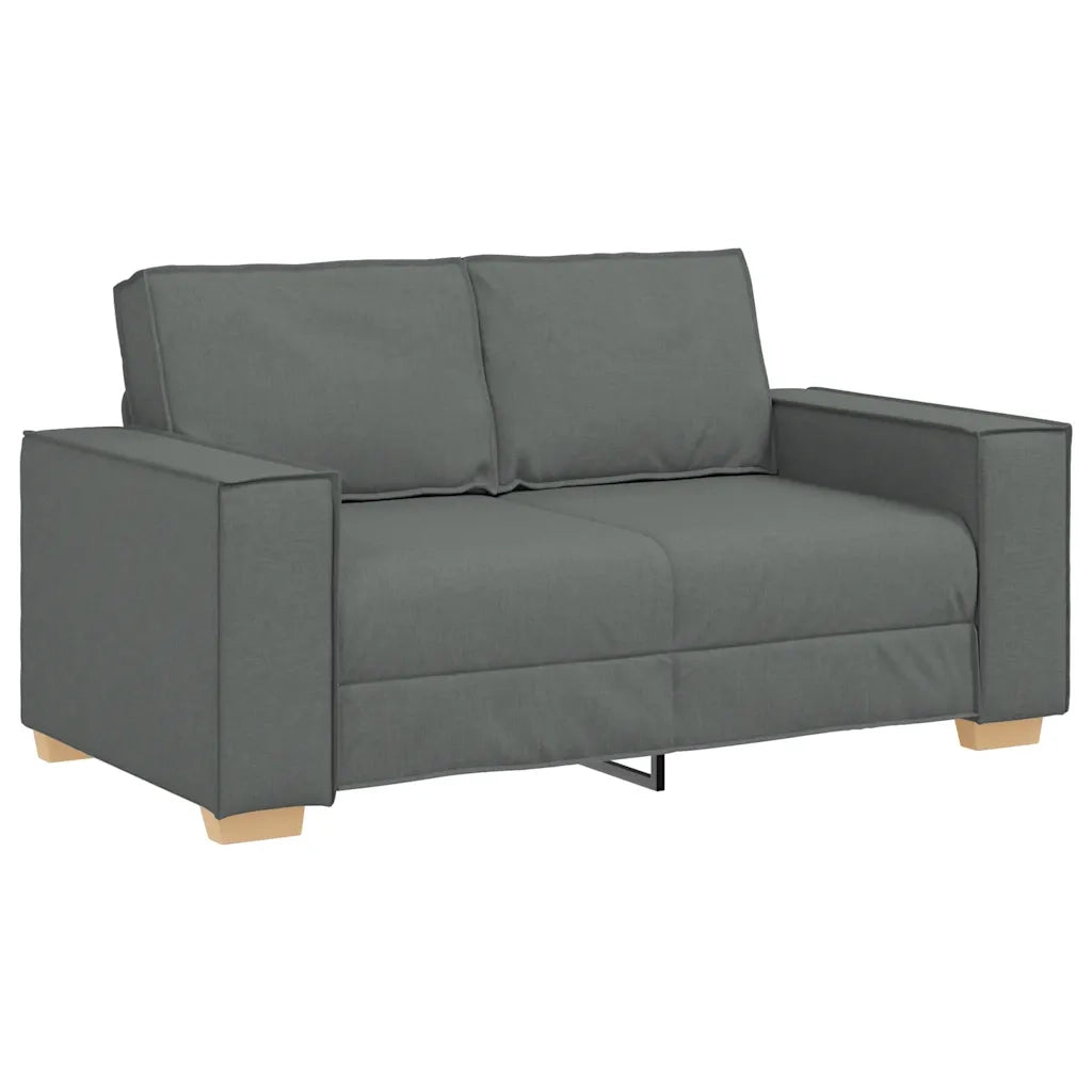 Divano | Divano da soggiorno | Sofa a 2 posti Grigio scuro 160x78x84 cm in tessuto