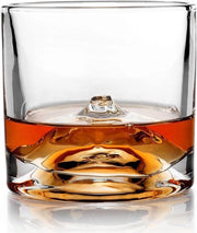 Set di bicchieri a due pezzi in vetro di cristallo esclusivo - bicchieri da cocktail, gin, bourbon, rum - set di regalo per uomini