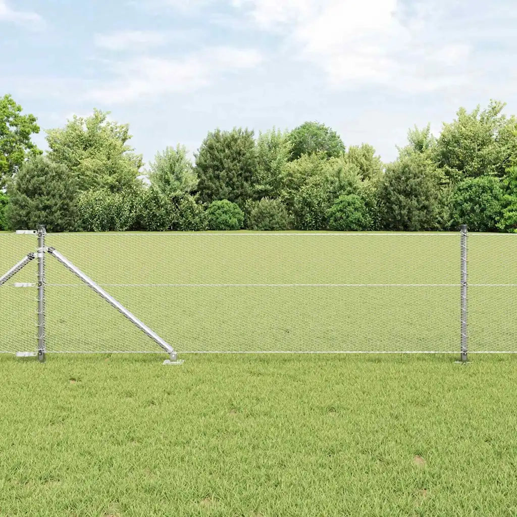 Palo della recinzione Argento 50 x 0,6 m (rete da 13 mm)