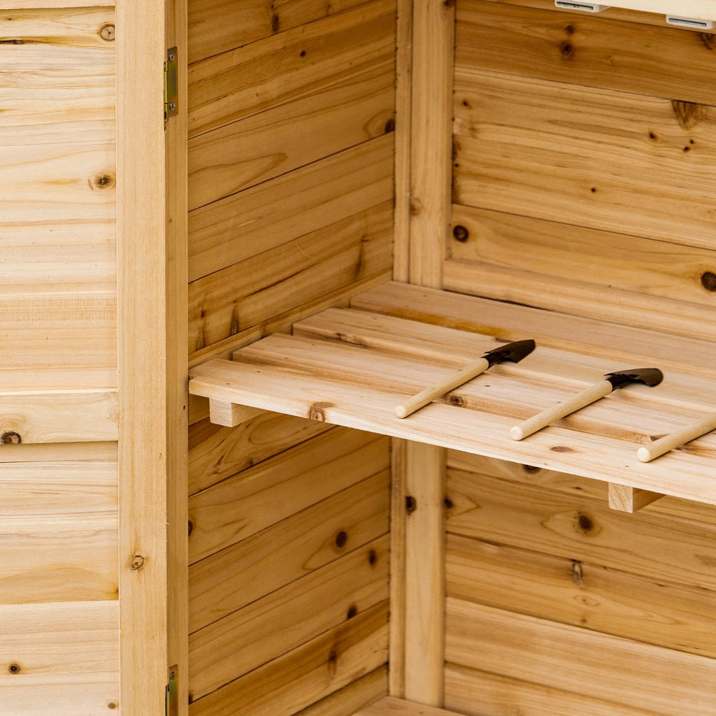 Armadietto da Giardino 2 Ante ¨C Xylo ¨C Legno Abete Esterno 83x40x92cm
